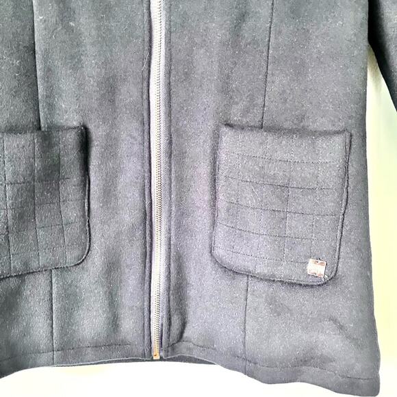 Carrement Beau girls designer navy wool blend pea coat size 10 - Picture 8 of 9